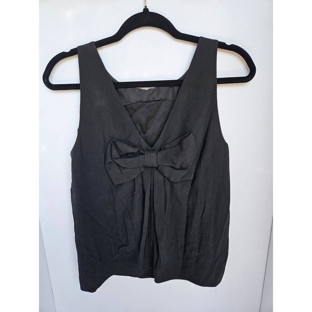 RED VALENTINO Black Sleeveless Tank Top Blouse US 6 S